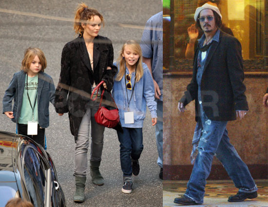 Johnny Depp And Family. Johnny loves hitting the stage