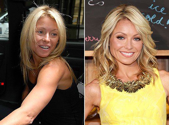 jennifer aniston without makeup. Kelly Ripa Without Makeup!