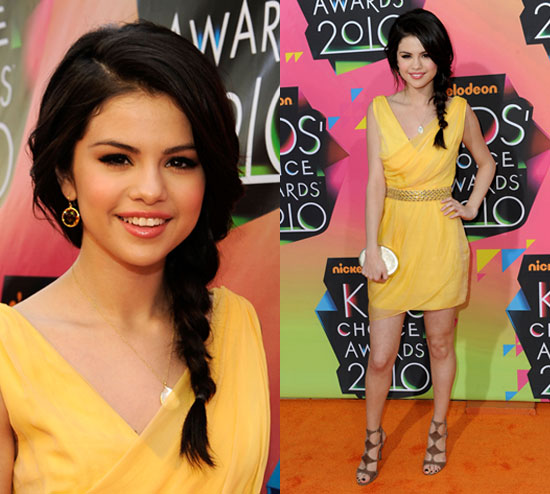 Selena Gomez brought sunshine to the festivities wearing a cheery yellow 