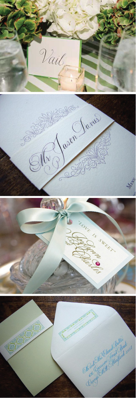 Many people have their wedding invitations addressed with calligraphy the