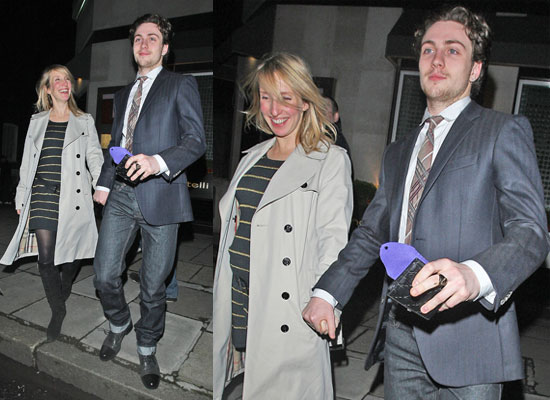 Photos of Aaron Johnson Engaged...