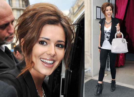 Photos of Cheryl Cole in Paris Without Her Wedding Ring Wearing a Skull Ring