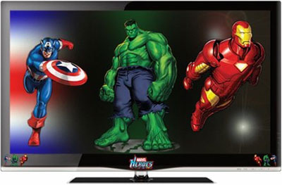 Branded Television on New Marvel Branded Tv Sets