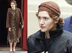 Winslet on Set