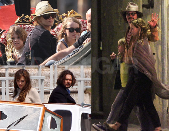 johnny depp wife and kids. Johnny met up with his family