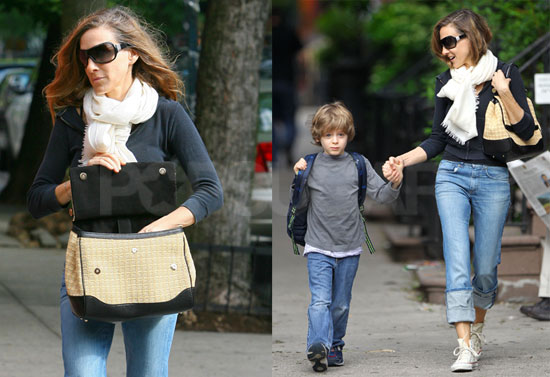 SJP on a school run
