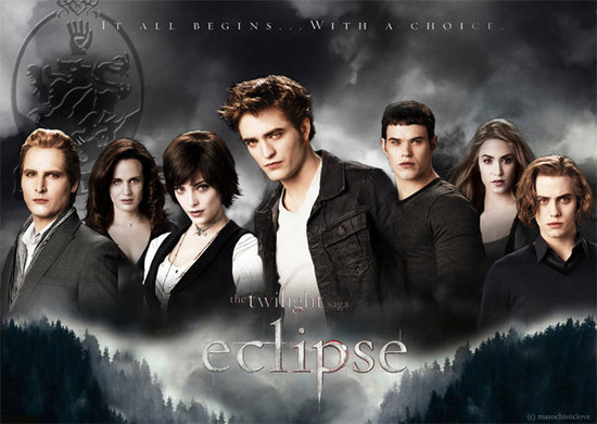 twilight wallpaper the cullens. Wolf pack and the Cullens!