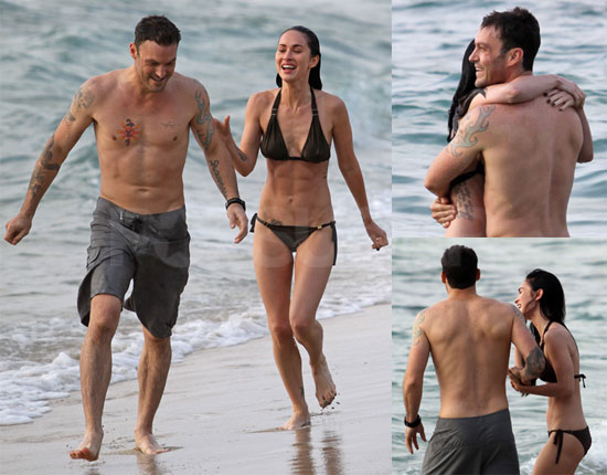  with beau Brian Austin Green, Megan Fox showed off a stunning six-pack.