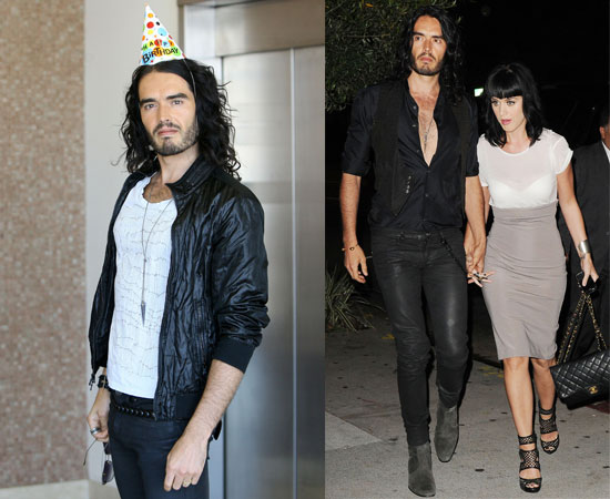 russell brand and katy perry. and his fiancee Katy Perry