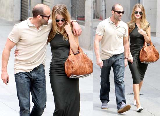 Pictures of Jason Statham and Rosie HuntingtonWhiteley Cuddling in LA