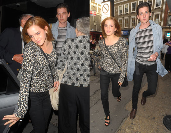 Pictures of Emma Watson and George Craig Seeing a Play in London