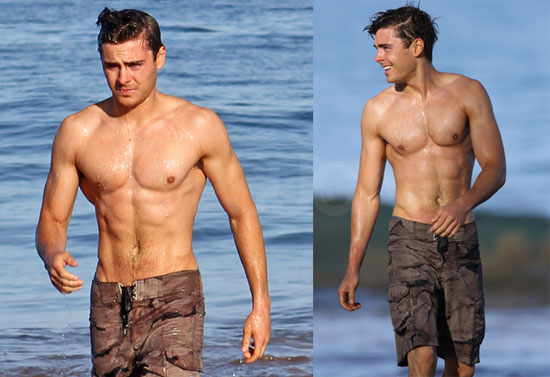 zac efron 2010 shirtless. Zac Efron Gives Us a View of