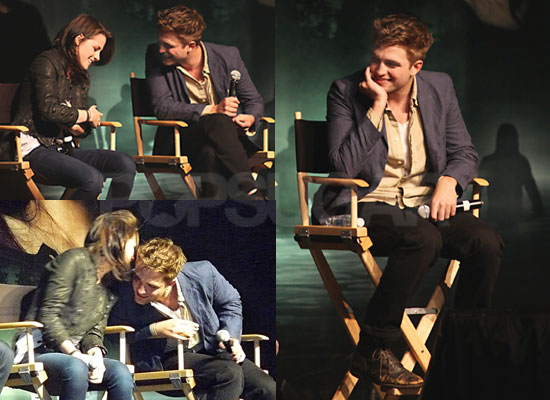 pics of kristen stewart and robert pattinson kissing. of Rob, Kristen and Taylor