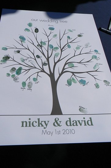 Our guest book was a wedding tree that we bought on 