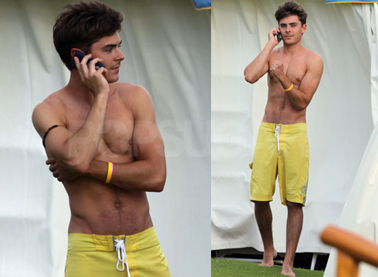 Pictures of Zac Efron Shirtless in Hawaii