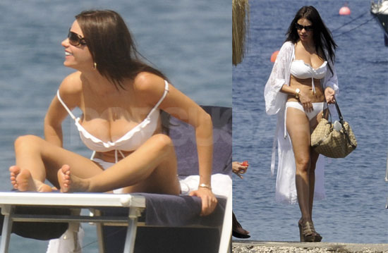 Modern Family's Sofia Vergara Struts Her Stuff in a Little White Bikini
