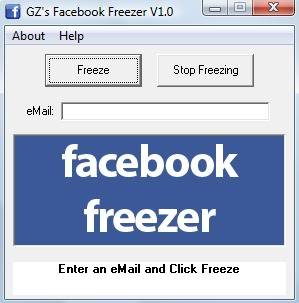 Hack Facebook account by Facebook Freezer