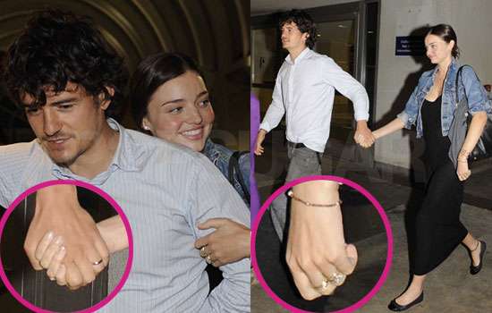  Bloom and Miranda Kerr Return From Honeymoon Wearing Wedding Rings