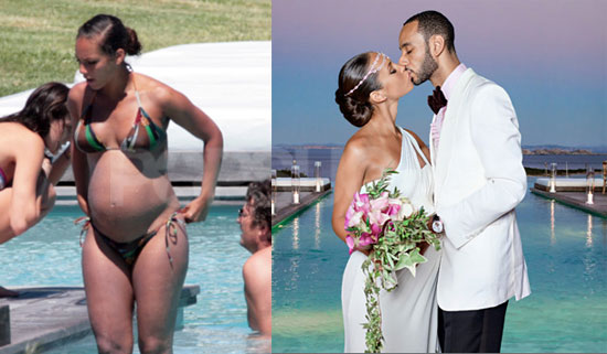It's Swizz's second marriage but a first for Alicia congrats to the happy