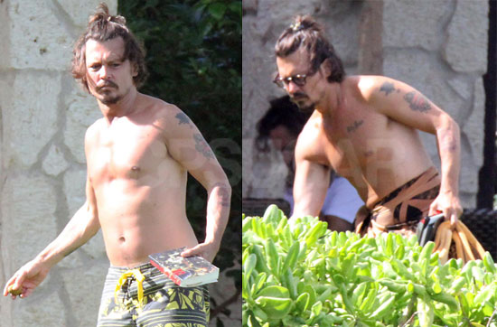 johnny depp shirtless pics. Johnny arrived on the islands
