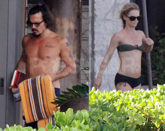 It's a Depp Family Vacation With Shirtless Johnny and Bikini-Clad Vanessa!