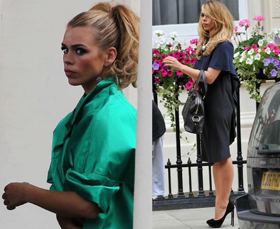 Pictures of Billie Piper Filming Secret Diary of a Call Girl Series