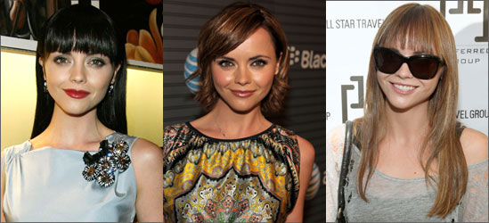  takes for Christina Ricci to change her hair length and/or colour.