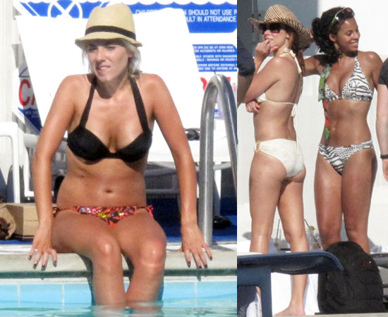 Frankie Sandford and Vanessa White were absent from the pool party 