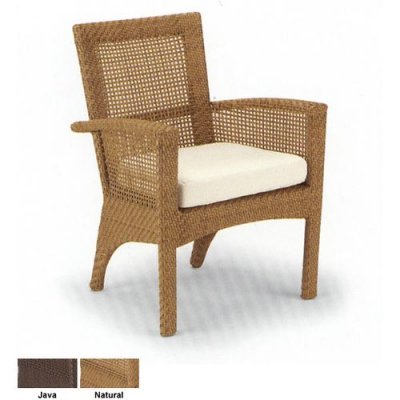 Wicker Chair Seat Cushions on Patio Furniture  Trinidad Dining Chair With Seat Cushion