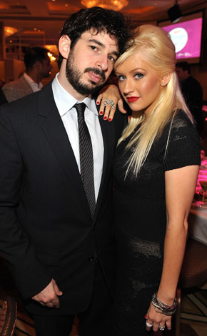 Christina Aguilera and her husband since 2005 Jordan Bratman 