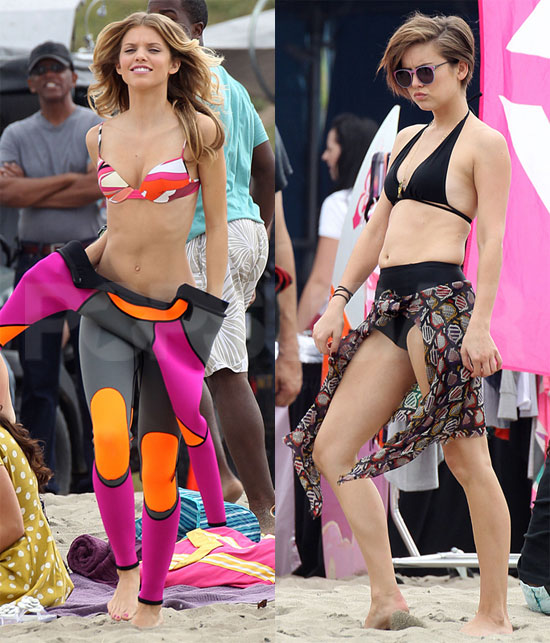 90210's AnnaLynne and Jessica's California Girls Bikini Beach Day