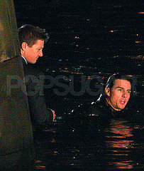 Tom Cruise and Jeremy Renner Make a Splash on Set 