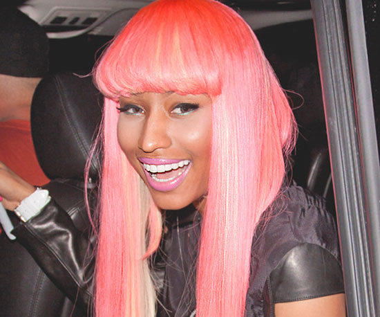how long is nicki minaj real hair. Nicki Minaj hosted a pink