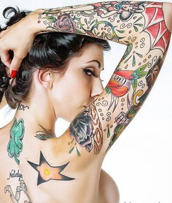 sexy tattooed women. sexy tattoo girly woman