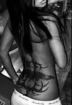 girly back tattoos. lower ack girly tattoos of