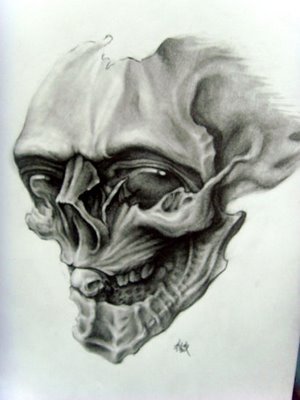 skull tattoo arm. Skull tattoo design