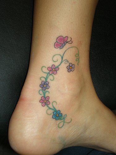 rosary ankle tattoos. Rosary Ankle Tattoos