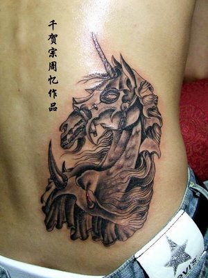skeleton horse tattoo design Another horse tattoo design.
