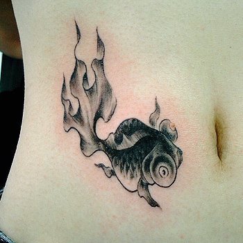 gold fish tattoo, free tattoo designs Download
