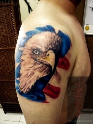 eagle free tattoo design A typical American symbol eagle tattoo.