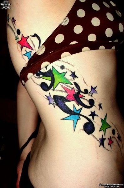 Tagged with star tattoos women tattoos Tattoo Design of Side