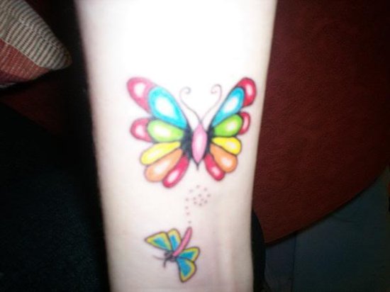 Beautiful Butterfly Tattoo on