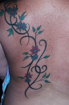 Sexy Cute Girl With Flower Tattoo Specially Floral tattoo Designs Images 1