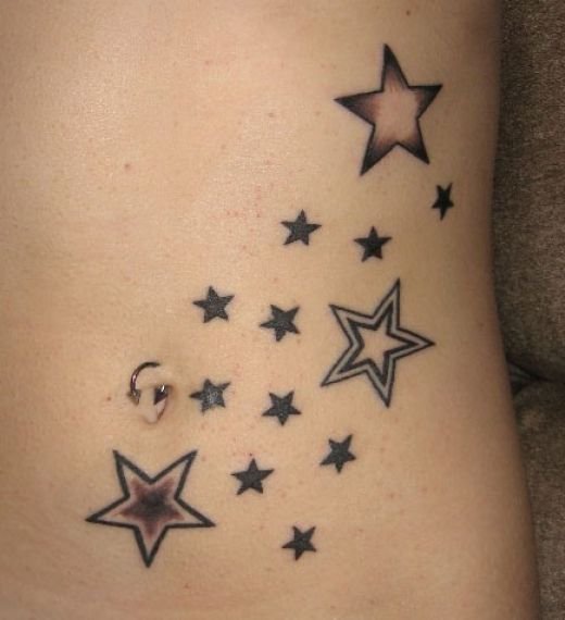 Tattoo Design Stars Permanent Tattoo Stars For Girl