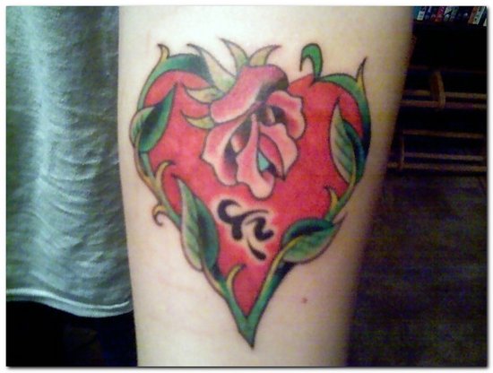 FlowerTattooDesign Flower Tattoo Design of Love Tattoos