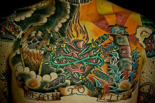 Design tattoo death to Life Tattoo.