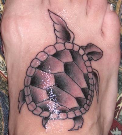 There is something special about a tribal turtle tattoo for their simple