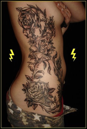 girl tattoo ideas on ribs. memory angel tattoos free