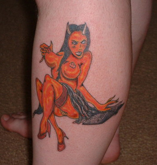 lue devil tattoo Flickr