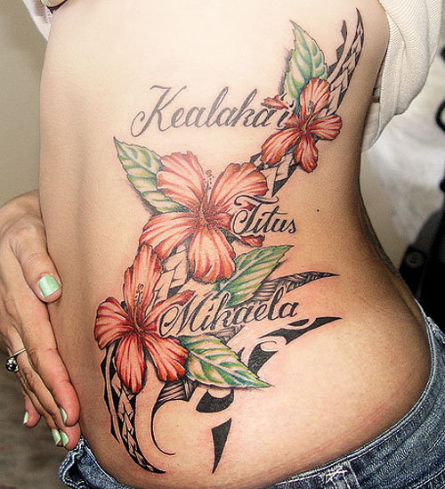 flower tattoo designs and meanings. hawaiian tattoos their meaning